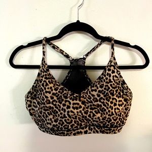 Zyia cheetah sports bra
